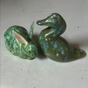 Green Ceramic Animal Figurines